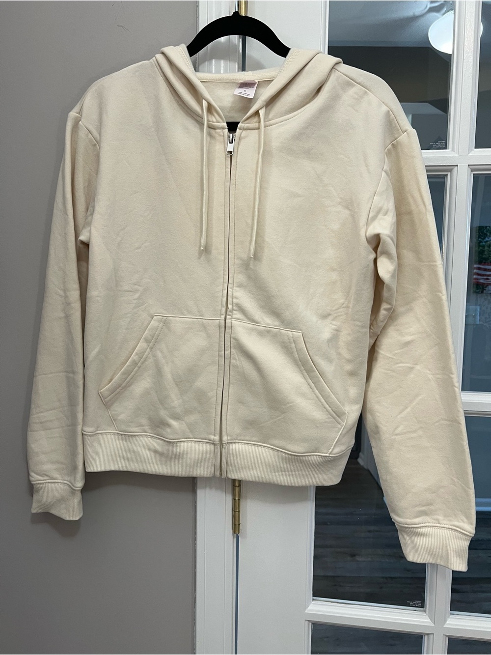 Auden Light Cream so soft hoodie. Size S EUC
